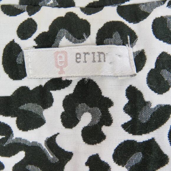 90s Erin London Vintage Jacket Black & White Cheetah Leopard Print Jacket Large - Picture 4 of 7
